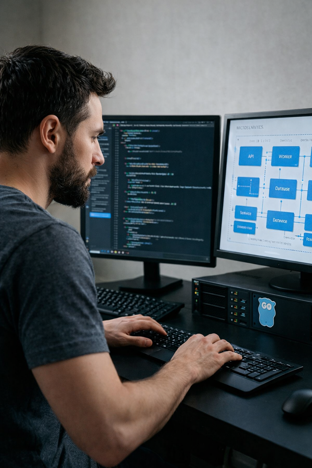 Illustration architecture backend Ventus